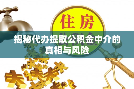 寿宁揭秘代办提取公积金中介的真相与风险