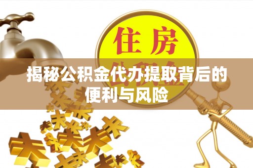 寿宁揭秘公积金代办提取背后的便利与风险