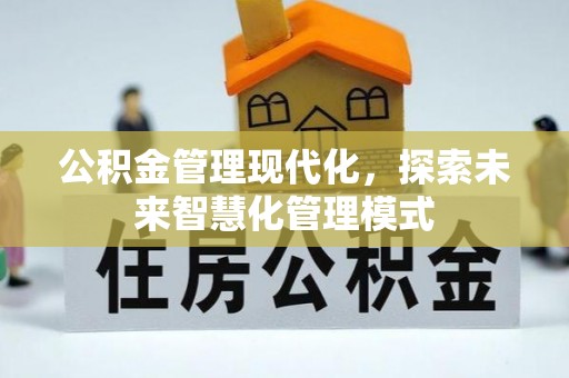 寿宁公积金管理现代化，探索未来智慧化管理模式