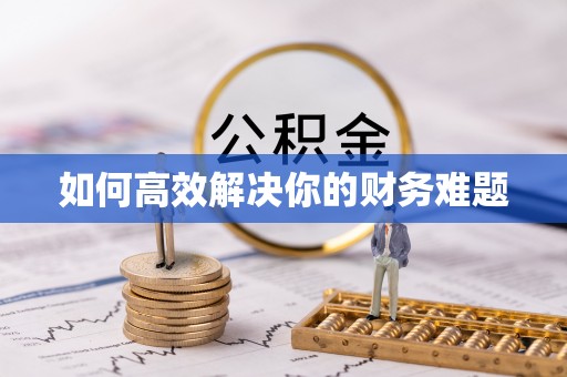 寿宁如何高效解决你的财务难题