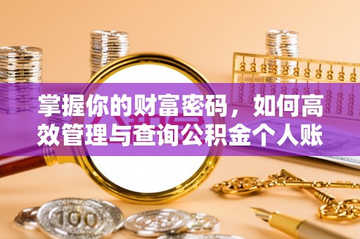 寿宁掌握你的财富密码，如何高效管理与查询公积金个人账户信息