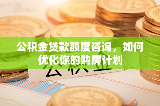 寿宁公积金贷款额度咨询，如何优化你的购房计划