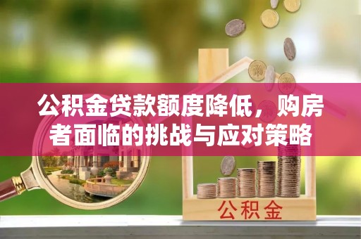 寿宁公积金贷款额度降低，购房者面临的挑战与应对策略